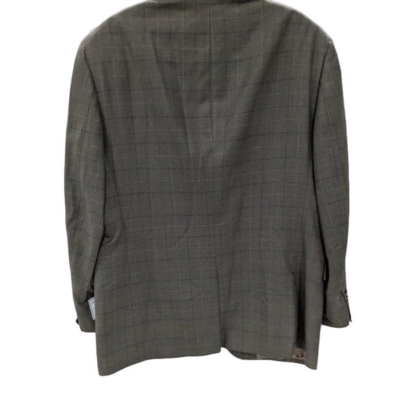 NWT - JAB  Silk / Wool  🌝 Blazer Suit Top Jacket // Olive Plaid - 44R - Picture 4 of 9